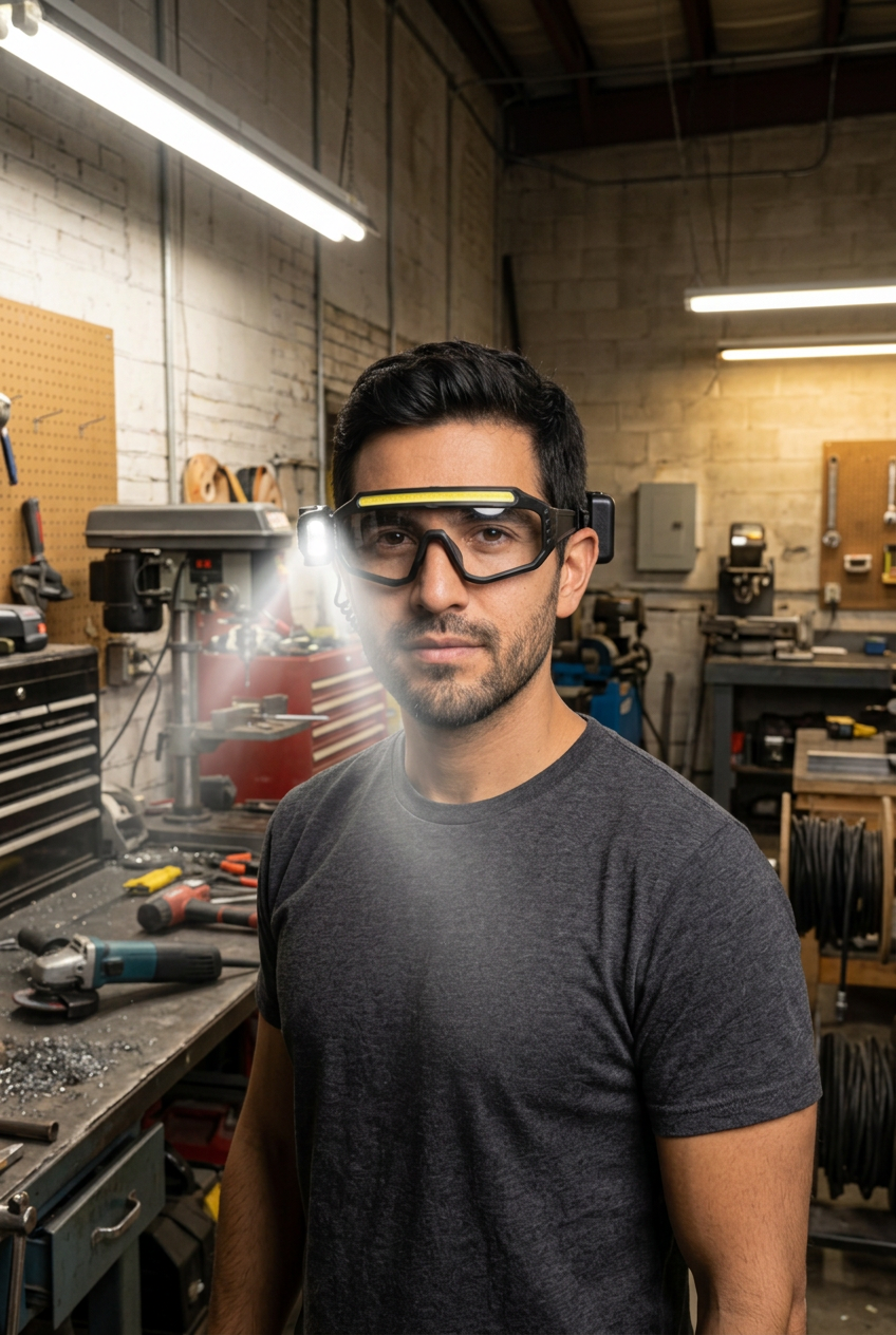 GAFAS SEGURIDAD LUZ LED INTELIGENTES