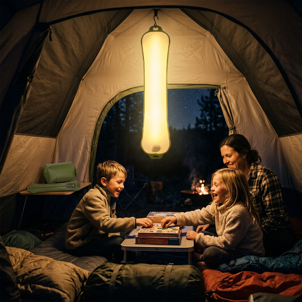 Luz LED Inflable Plegable Camping